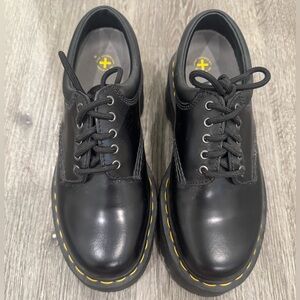 Dr.Marten Black Leather Platform shoe. Size: M 7, W 8.5